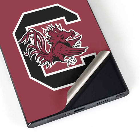 University of South Carolina Gamecocks Logo Red Galaxy S25 Ultra Skin
